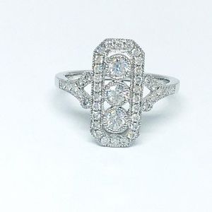 Daniel Waknine 18k White Gold Diamond Ring